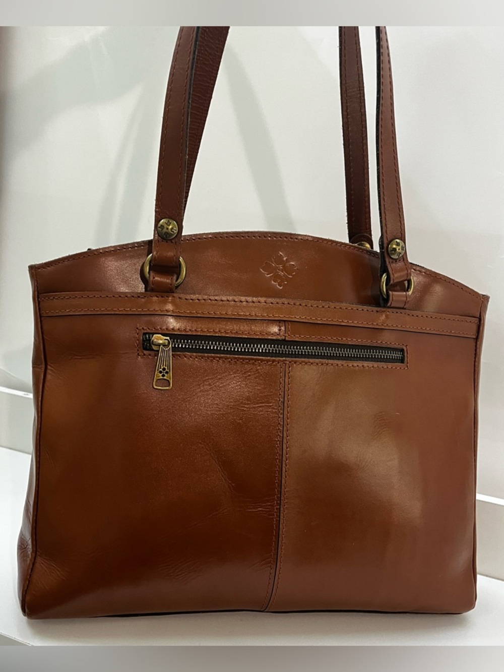 PATRICIA NASH Brown Tan Heritage Poppy Shoulder Bag Tote Handbag